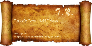 Takács Médea névjegykártya